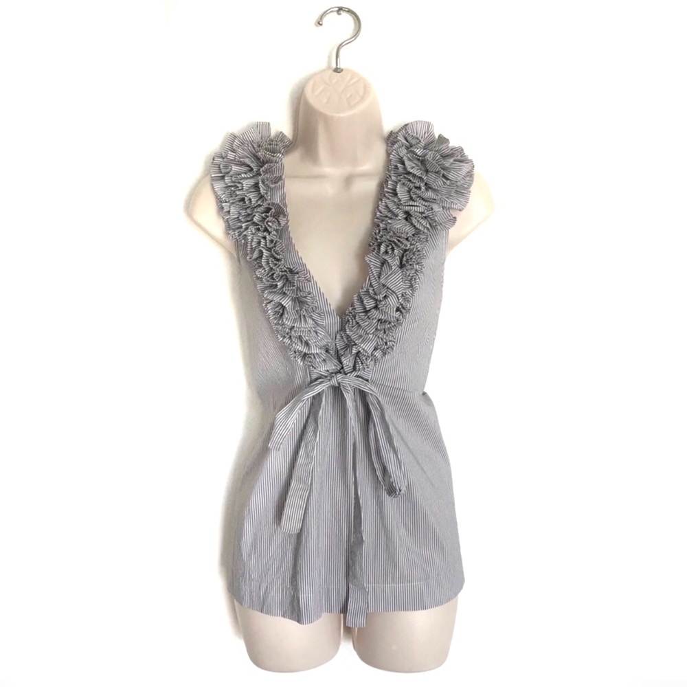 BCBGMaxAzria Ruffle Neck line Blouse